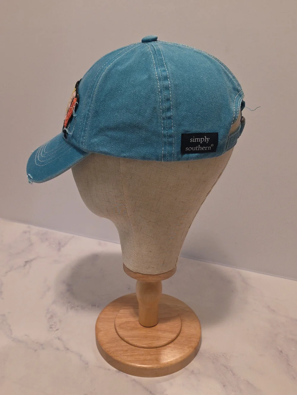 Simply Southern Teacher Embroidered Blue Cap